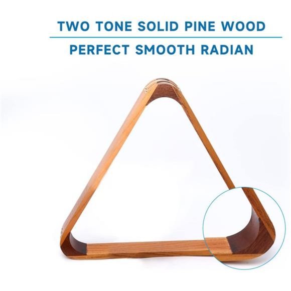 Solid Wood Billiard 8-Ball Triangle / 9-Ball Diamond Pool Ball Racks for 2-1/4" - Picture 3 of 6